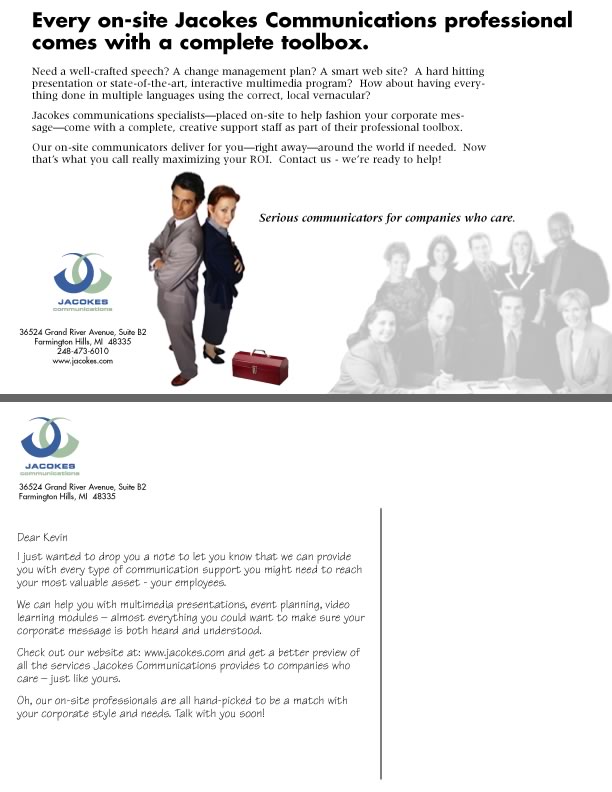 Direct mail piece
